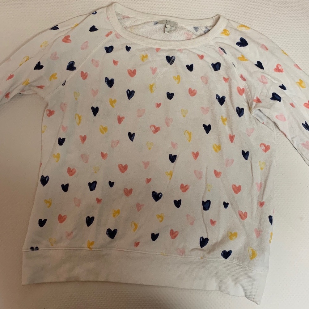 Joie Edrie Hearts Sweatshirt XS